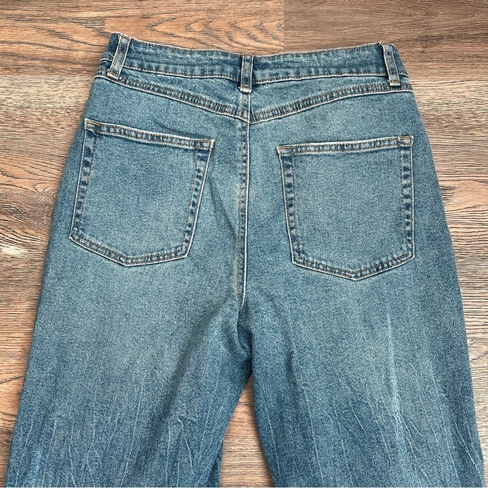 Sincerely Jules Distressed Ripped Blue Jeans Light Wash Size 29 Straight - Picture 4 of 7